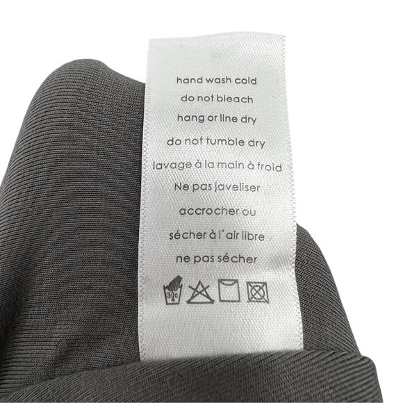 Naked Wardrobe Womens Extra Butter Long Sleeve Midi Dress Charcoal Gray Medium M - Picture 10 of 11